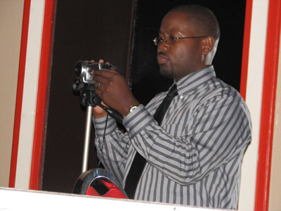 Mackroyce the Mayor preparing for video shoot