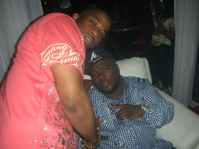 Tony Barnes with Blood Raw in VIP you know how we do..