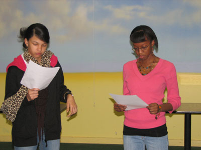 Local talent audition for roles in the movie Sho Nuff Roxie