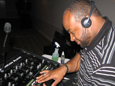 D.J. Mighty Parks doing his thang