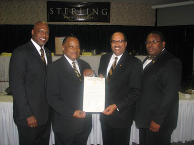 Brother Griffin Receives Charter for New Chapter
