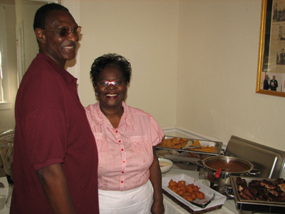 Mr. and Mrs. Covington of Covington Seafood and BarBQ