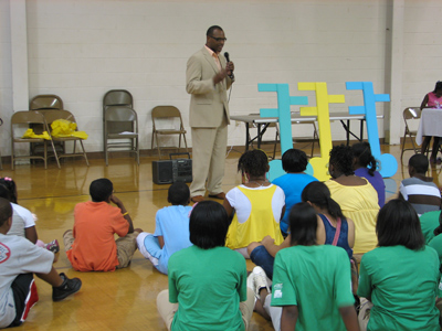 Special guest speaker Speaking to kids