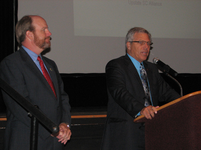 Houston County Mayor Mark Culver and Dothan City Mayor Mike Schmitz