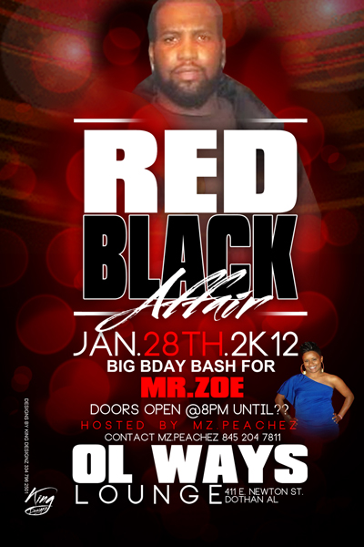 Red and black affair