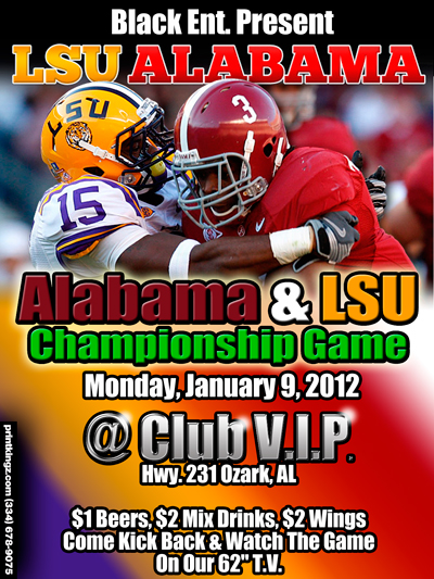LSU vs Alabama at Club VIP