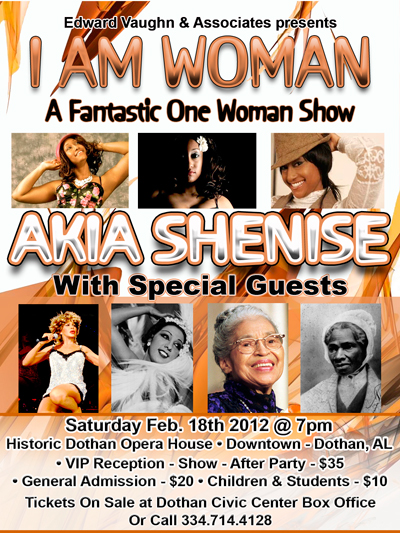 I am Woman A Fantastic One Woman Show February 18, 2012 in Dothan