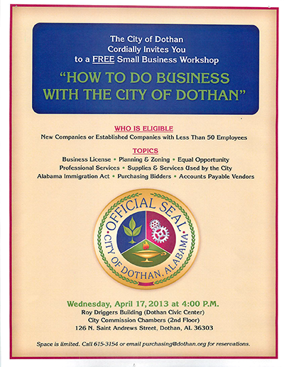 Contracting with City of Dothan