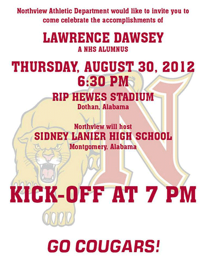 Celebration for Lawrence Dawsey