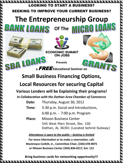 FREE Workshop on Financing your business