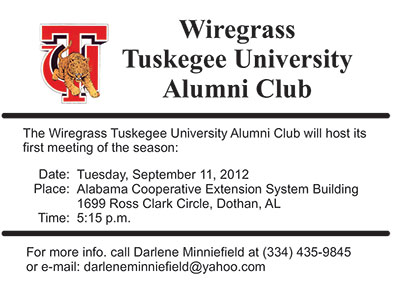 Wiregrass Tuskegee Alumni Club Meeting