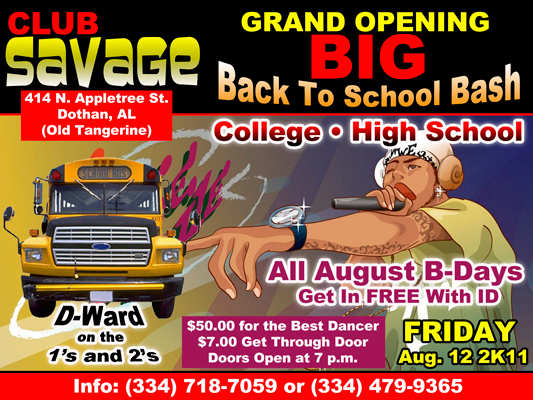 Grand Opening of Club Savage