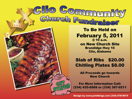 Clio Community Church Fundraiser