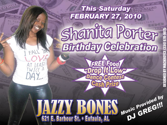 Jazzy Bones Shanita Birthday Celebration