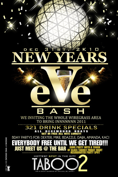 New Year Eve Celebration at Taboo