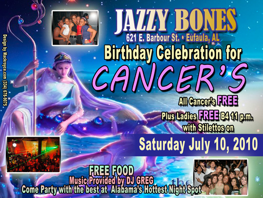 Jazzy Bones Cancer Party