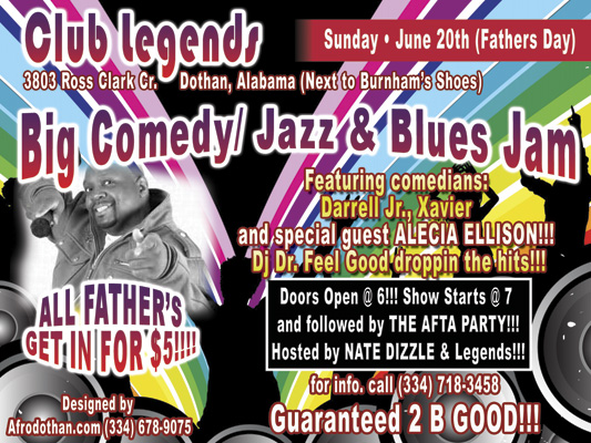 Comedy Show At Club Legends in Dothan, Alabama