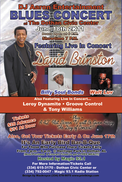 Blues Concert at Dothan Civic Center
