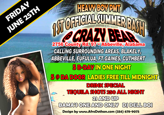1st Summer Party at Crazy Bear in Abbeville