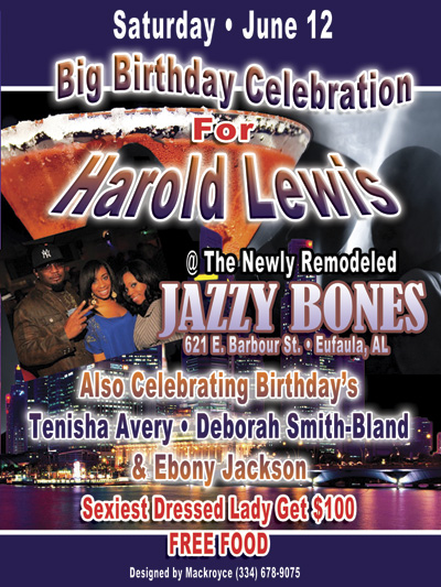 Harold Lewis Big Birthday Bash