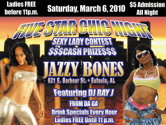 Five Star Chic at Jazzy Bones in Eufaula, AL