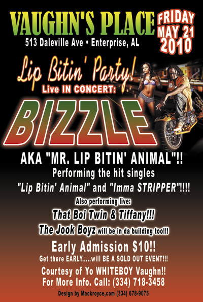 Bizzle Coming to Vaughn's Place