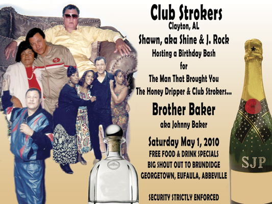 Club Strokers Birthday Bash for Brother Baker