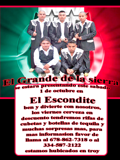 El Escondite in Troy, AL